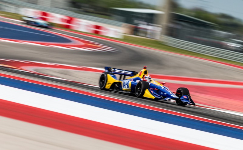 Illustration for article titled Here's All the Action From IndyCar Practice At COTA
